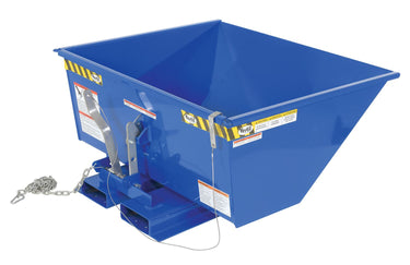 Low Profile Self Dumping Hopper .5 Cubic Yards 2,000 lb. Capacity Blue